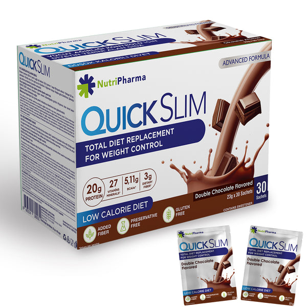 Quick Slim Weight Loss Shake (Double Chocolate Flavored) – Nutripharma  Türkiye
