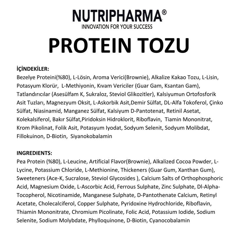 Nutripharma Protein Tozu, 464 g, 16 servis