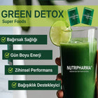 NUTRIPHARMA GREEN DETOX Super Foods, 30 Beutel, Ananasgeschmack