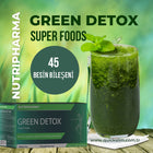 NUTRIPHARMA GREEN DETOX Super Foods, 30 saşe, Ananas Aromalı