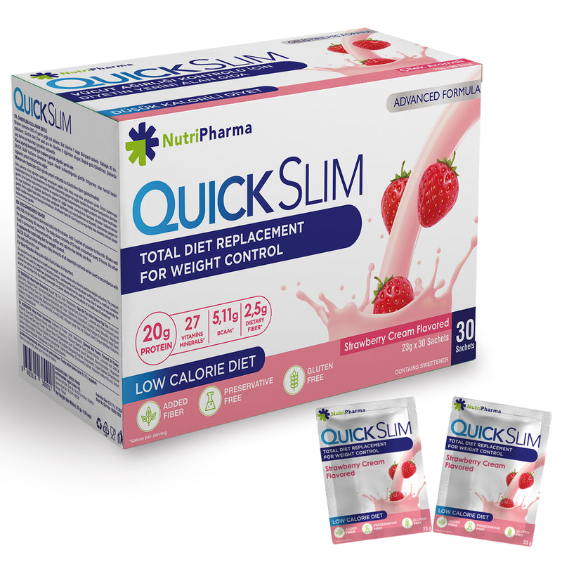Quick Slim Çilekli – Nutripharma Türkiye