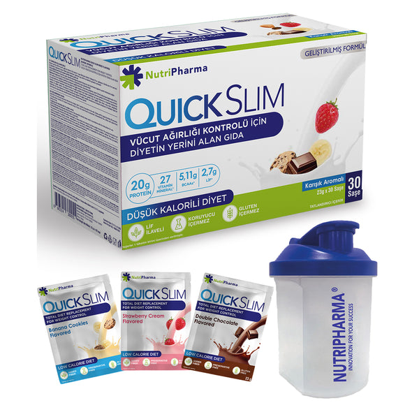 Quick Slim Çilekli – Nutripharma Türkiye